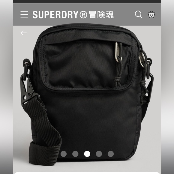 BNWT - Superdry Vintage Max Climber Sidebag - black - o/s - Picture 3 of 14